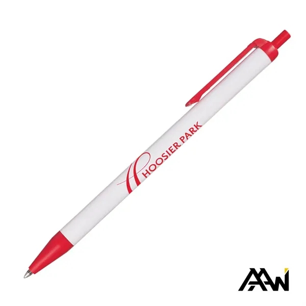 Value Slim Pen w/Glossy White Barrel - Matte Colored Accent - Value Slim Pen w/Glossy White Barrel - Matte Colored Accent - Image 16 of 21