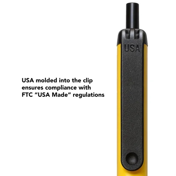 Value Slim Pen w/Glossy Colored Barrel - Matte White Accent - Value Slim Pen w/Glossy Colored Barrel - Matte White Accent - Image 2 of 15