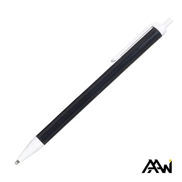 Value Slim Pen w/Glossy Colored Barrel - Matte White Accent - Value Slim Pen w/Glossy Colored Barrel - Matte White Accent - Image 3 of 15