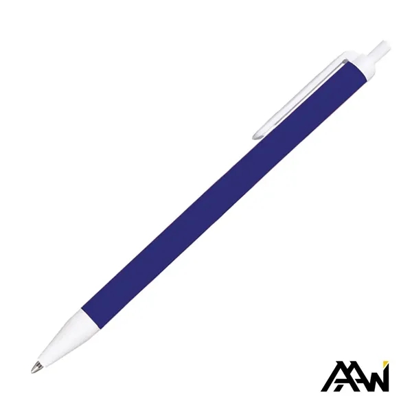 Value Slim Pen w/Glossy Colored Barrel - Matte White Accent - Value Slim Pen w/Glossy Colored Barrel - Matte White Accent - Image 7 of 15