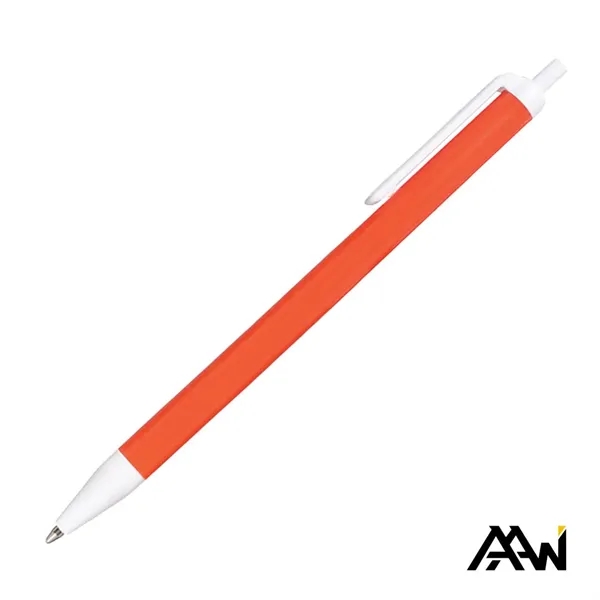 Value Slim Pen w/Glossy Colored Barrel - Matte White Accent - Value Slim Pen w/Glossy Colored Barrel - Matte White Accent - Image 11 of 15