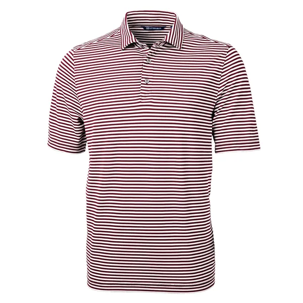 Cutter & Buck Virtue Eco Pique Stripe Recycled Mens Polo - Cutter & Buck Virtue Eco Pique Stripe Recycled Mens Polo - Image 20 of 118