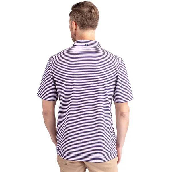 Cutter & Buck Virtue Eco Pique Stripe Recycled Mens Polo - Cutter & Buck Virtue Eco Pique Stripe Recycled Mens Polo - Image 56 of 118