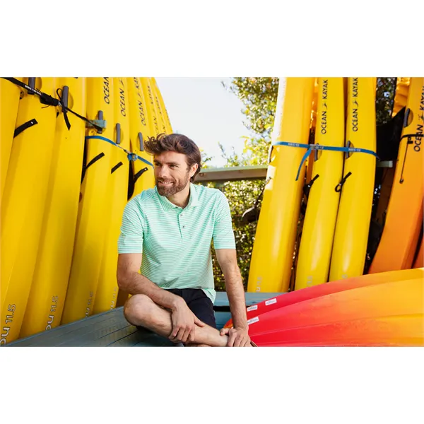 Cutter & Buck Virtue Eco Pique Stripe Recycled Mens Polo - Cutter & Buck Virtue Eco Pique Stripe Recycled Mens Polo - Image 64 of 118