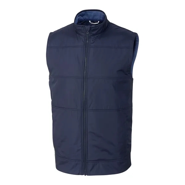 Custom Cutter & Buck Stealth Hybrid Quilted Mens Windbreaker Vest