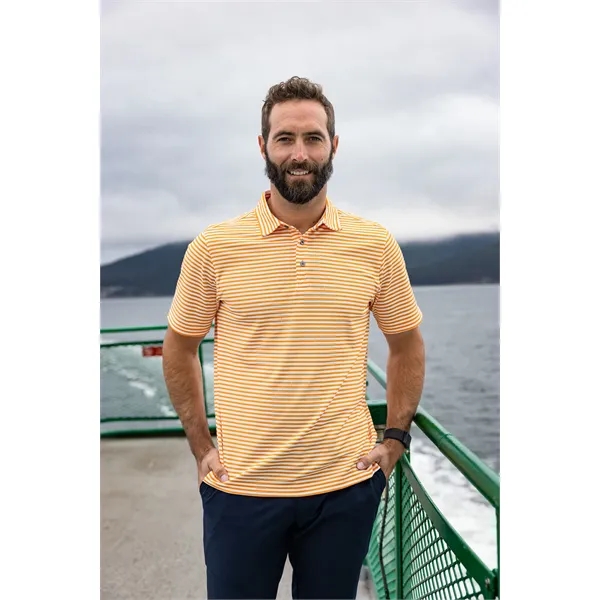 Cutter & Buck Virtue Eco Pique Stripe Recycled Mens Polo - Cutter & Buck Virtue Eco Pique Stripe Recycled Mens Polo - Image 80 of 118