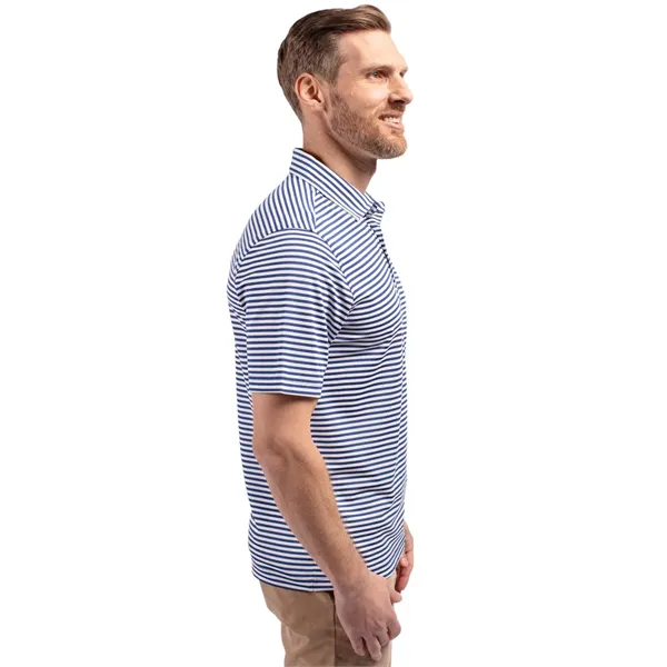 Cutter & Buck Virtue Eco Pique Stripe Recycled Mens Polo - Cutter & Buck Virtue Eco Pique Stripe Recycled Mens Polo - Image 90 of 118