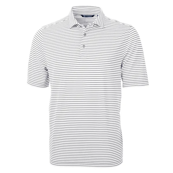Cutter & Buck Virtue Eco Pique Stripe Recycled Mens Polo - Cutter & Buck Virtue Eco Pique Stripe Recycled Mens Polo - Image 92 of 118