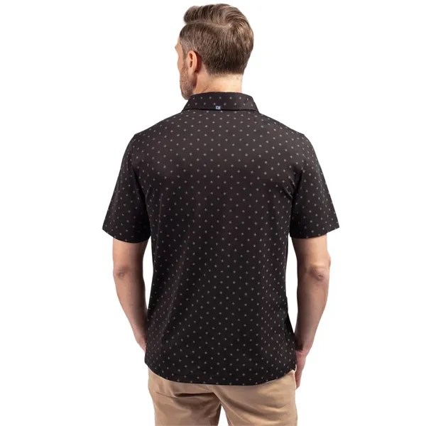 Cutter & Buck Virtue Eco Pique Tile Print Recycled Mens Polo - Cutter & Buck Virtue Eco Pique Tile Print Recycled Mens Polo - Image 1 of 37