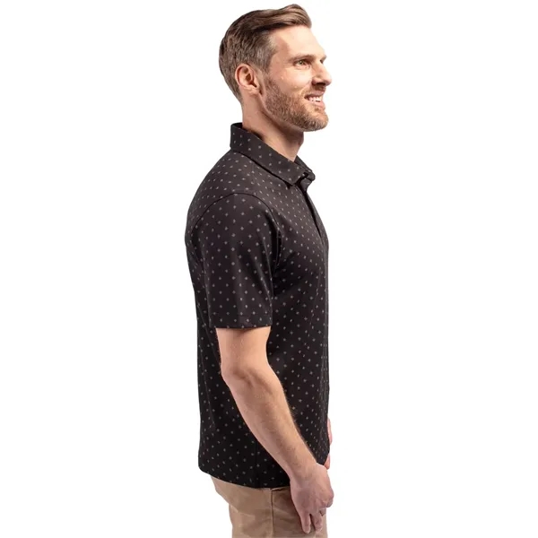 Cutter & Buck Virtue Eco Pique Tile Print Recycled Mens Polo - Cutter & Buck Virtue Eco Pique Tile Print Recycled Mens Polo - Image 3 of 37