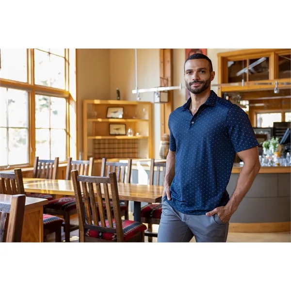 Cutter & Buck Virtue Eco Pique Tile Print Recycled Mens Polo - Cutter & Buck Virtue Eco Pique Tile Print Recycled Mens Polo - Image 18 of 37