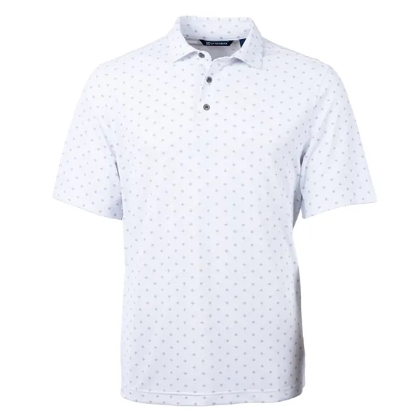 Cutter & Buck Virtue Eco Pique Tile Print Recycled Mens Polo - Cutter & Buck Virtue Eco Pique Tile Print Recycled Mens Polo - Image 24 of 37