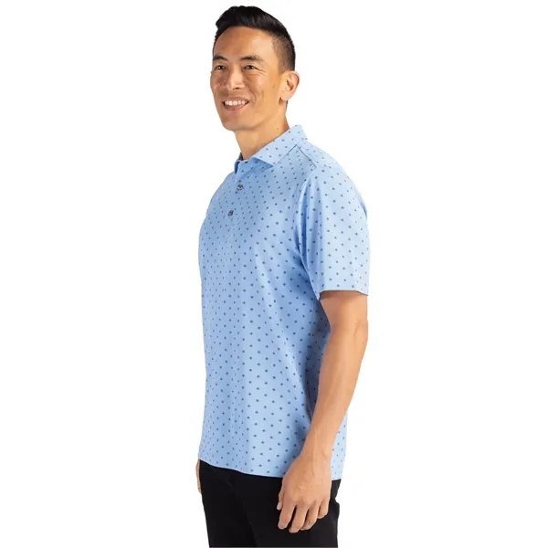 Cutter & Buck Virtue Eco Pique Tile Print Recycled Mens Polo - Cutter & Buck Virtue Eco Pique Tile Print Recycled Mens Polo - Image 33 of 37