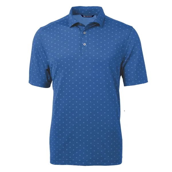 Cutter & Buck Virtue Eco Pique Tile Print Recycled Mens Polo - Cutter & Buck Virtue Eco Pique Tile Print Recycled Mens Polo - Image 34 of 37