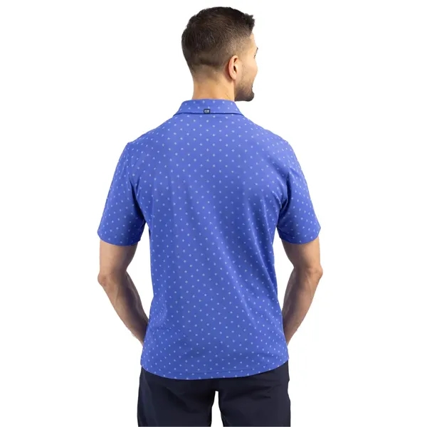 Cutter & Buck Virtue Eco Pique Tile Print Recycled Mens Polo - Cutter & Buck Virtue Eco Pique Tile Print Recycled Mens Polo - Image 36 of 37