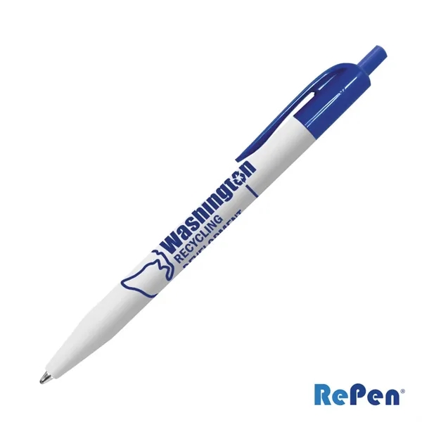 RePen® White Clicker rPET Pen - RePen® White Clicker rPET Pen - Image 2 of 7