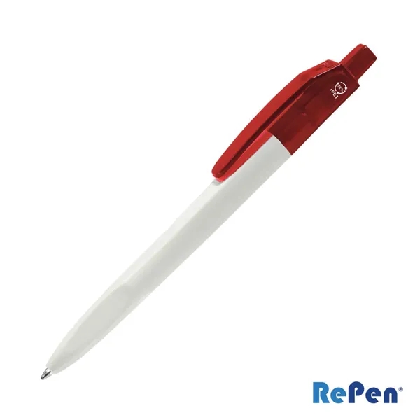 RePen® Squared White w/Translucent Clicker rPET Pen - RePen® Squared White w/Translucent Clicker rPET Pen - Image 7 of 7