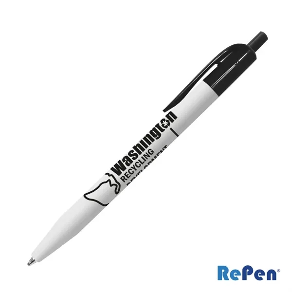 RePen® White Clicker rPET Pen - RePen® White Clicker rPET Pen - Image 0 of 7