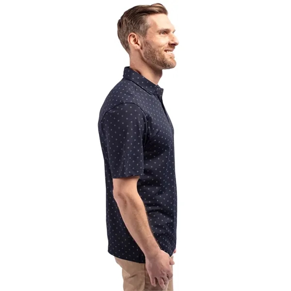 Cutter & Buck Virtue Eco Pique Tile Print Recycled Mens B... - Cutter & Buck Virtue Eco Pique Tile Print Recycled Mens B... - Image 19 of 25