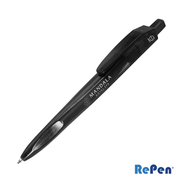 RePen® Squared Translucent Clicker rPET Pen - RePen® Squared Translucent Clicker rPET Pen - Image 0 of 7