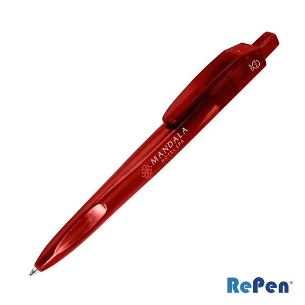 RePen® Squared Translucent Clicker rPET Pen - RePen® Squared Translucent Clicker rPET Pen - Image 6 of 7