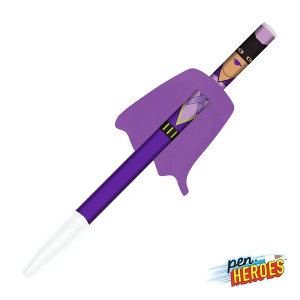 Pen Heroes™ Awareness Series Female w/Cape Pen - Pen Heroes™ Awareness Series Female w/Cape Pen - Image 5 of 7