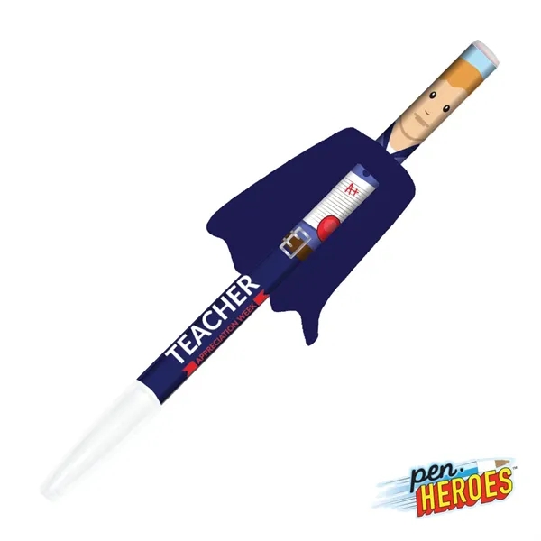 Pen Heroes™ Hometown Series Male w/Cape Pen - Pen Heroes™ Hometown Series Male w/Cape Pen - Image 6 of 9