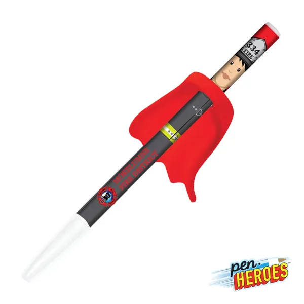 Pen Heroes™ Hometown Series Female w/Cape Pen - Pen Heroes™ Hometown Series Female w/Cape Pen - Image 0 of 9