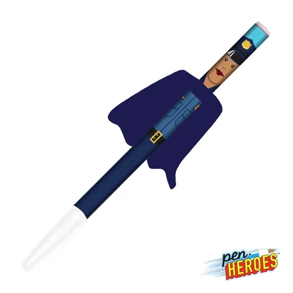 Pen Heroes™ Hometown Series Female w/Cape Pen - Pen Heroes™ Hometown Series Female w/Cape Pen - Image 5 of 9