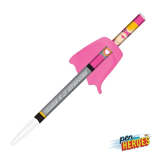 Pen Heroes™ Superhero Series Female w/Cape Pen - Pen Heroes™ Superhero Series Female w/Cape Pen - Image 0 of 5