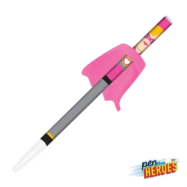 Pen Heroes™ Superhero Series Female w/Cape Pen - Pen Heroes™ Superhero Series Female w/Cape Pen - Image 1 of 5