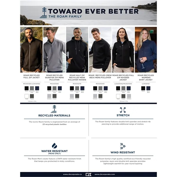 Cutter & Buck Roam Epic Versatility Recycled Mens Full Zi... - Cutter & Buck Roam Epic Versatility Recycled Mens Full Zi... - Image 7 of 34