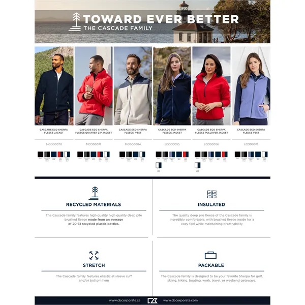 Cutter & Buck Cascade Eco Fleece Mens Vest - Cutter & Buck Cascade Eco Fleece Mens Vest - Image 1 of 29