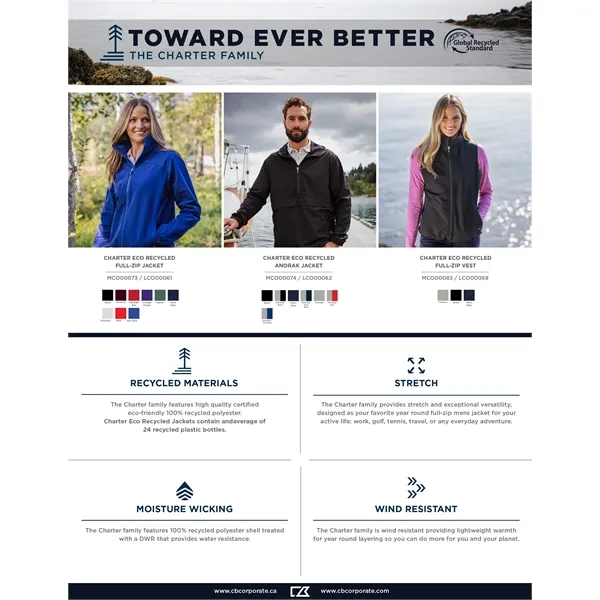 Cutter & Buck Charter Eco Full-Zip Mens Big & Tall Vest B... - Cutter & Buck Charter Eco Full-Zip Mens Big & Tall Vest B... - Image 1 of 26