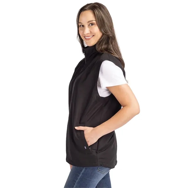 Cutter & Buck Charter Eco Recycled Full-Zip Womens Vest - Cutter & Buck Charter Eco Recycled Full-Zip Womens Vest - Image 10 of 29