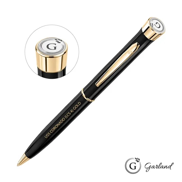 Custom Garland® Color Twist Ballpoint Pen - Gold Accent