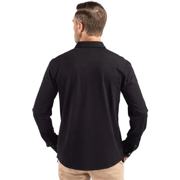 Cutter & Buck Advantage Tri-Blend Eco Soft Pique Long Sle... - Cutter & Buck Advantage Tri-Blend Eco Soft Pique Long Sle... - Image 10 of 19