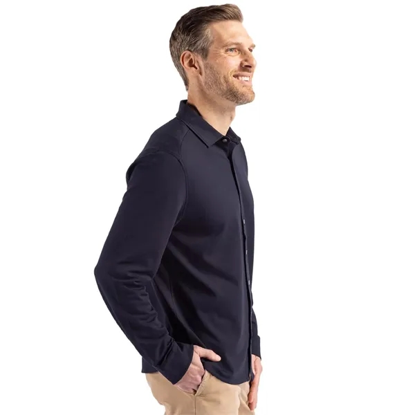 Cutter & Buck Advantage Tri-Blend Eco Soft Pique Long Sle... - Cutter & Buck Advantage Tri-Blend Eco Soft Pique Long Sle... - Image 15 of 19