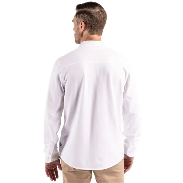 Cutter & Buck Advantage Tri-Blend Eco Soft Pique Long Sle... - Cutter & Buck Advantage Tri-Blend Eco Soft Pique Long Sle... - Image 18 of 19