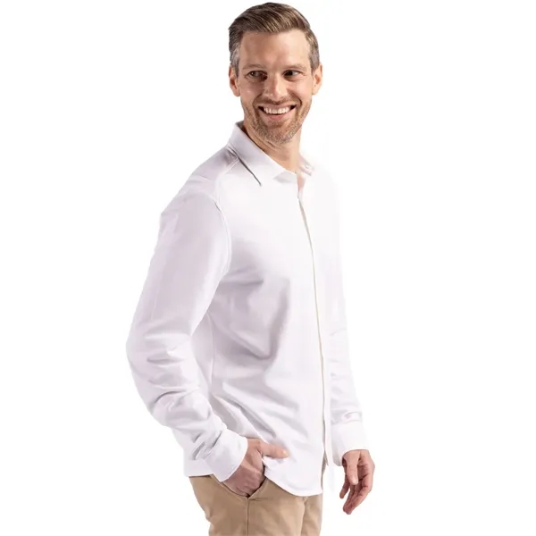 Cutter & Buck Advantage Tri-Blend Eco Soft Pique Long Sle... - Cutter & Buck Advantage Tri-Blend Eco Soft Pique Long Sle... - Image 19 of 19