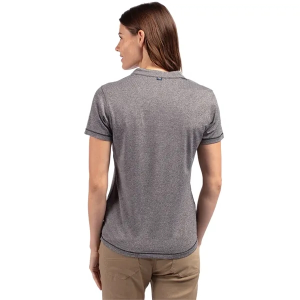 Cutter & Buck Forge Eco Heathered Stretch Womens Blade Top - Cutter & Buck Forge Eco Heathered Stretch Womens Blade Top - Image 6 of 83