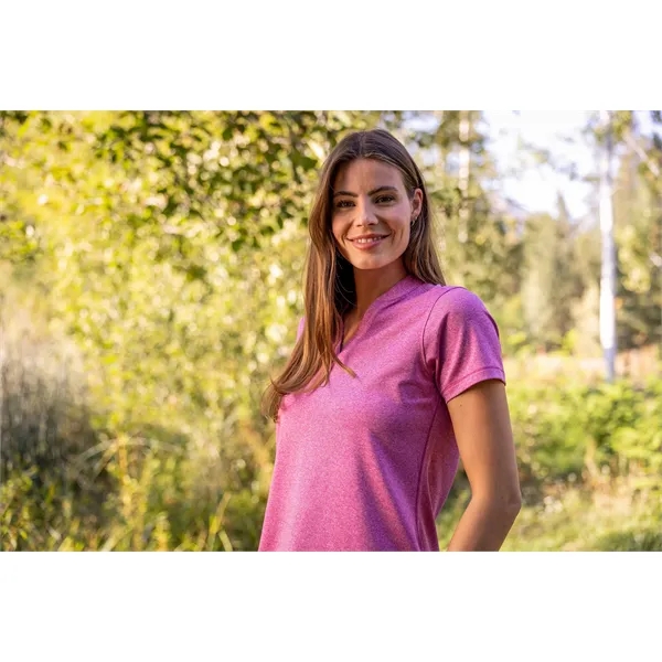 Cutter & Buck Forge Eco Heathered Stretch Womens Blade Top - Cutter & Buck Forge Eco Heathered Stretch Womens Blade Top - Image 35 of 83