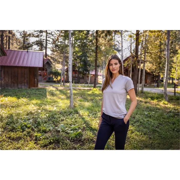 Cutter & Buck Forge Eco Heathered Stretch Womens Blade Top - Cutter & Buck Forge Eco Heathered Stretch Womens Blade Top - Image 57 of 83