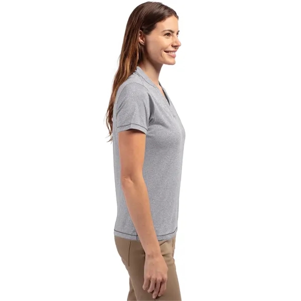 Cutter & Buck Forge Eco Heathered Stretch Womens Blade Top - Cutter & Buck Forge Eco Heathered Stretch Womens Blade Top - Image 59 of 83