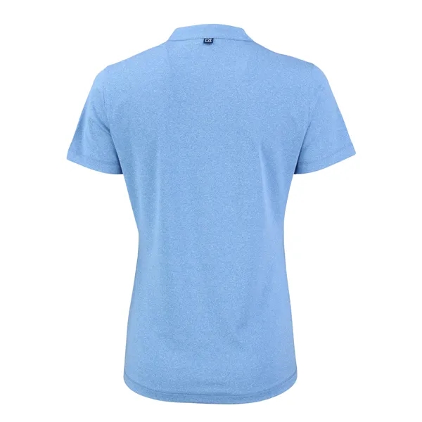 Cutter & Buck Forge Eco Heathered Stretch Womens Blade Top - Cutter & Buck Forge Eco Heathered Stretch Womens Blade Top - Image 61 of 83