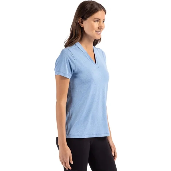 Cutter & Buck Forge Eco Heathered Stretch Womens Blade Top - Cutter & Buck Forge Eco Heathered Stretch Womens Blade Top - Image 63 of 83