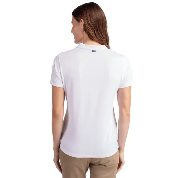 Cutter & Buck Forge Eco Heathered Stretch Womens Blade Top - Cutter & Buck Forge Eco Heathered Stretch Womens Blade Top - Image 65 of 83