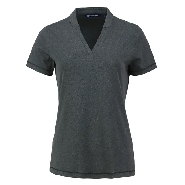 Cutter & Buck Forge Eco Heathered Stretch Womens Blade Top - Cutter & Buck Forge Eco Heathered Stretch Womens Blade Top - Image 72 of 83