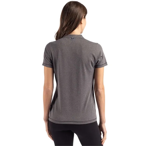 Cutter & Buck Forge Eco Heathered Stretch Womens Blade Top - Cutter & Buck Forge Eco Heathered Stretch Womens Blade Top - Image 74 of 83
