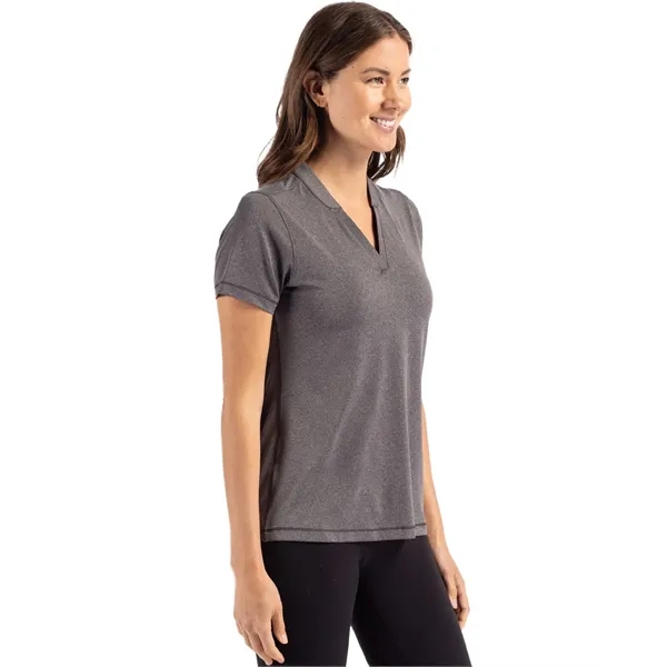 Cutter & Buck Forge Eco Heathered Stretch Womens Blade Top - Cutter & Buck Forge Eco Heathered Stretch Womens Blade Top - Image 75 of 83